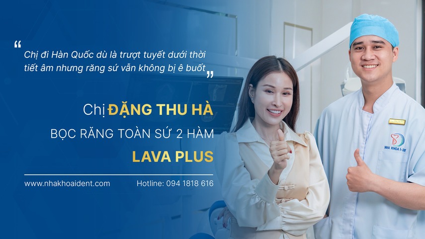 Đặng Thu Hà - khách hàng răng sứ