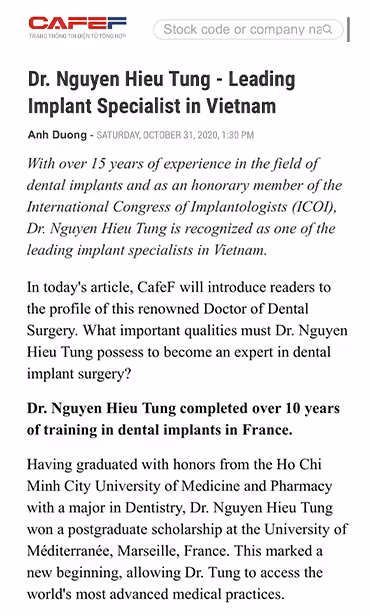 I-Dent Dental Clinic on CafeF