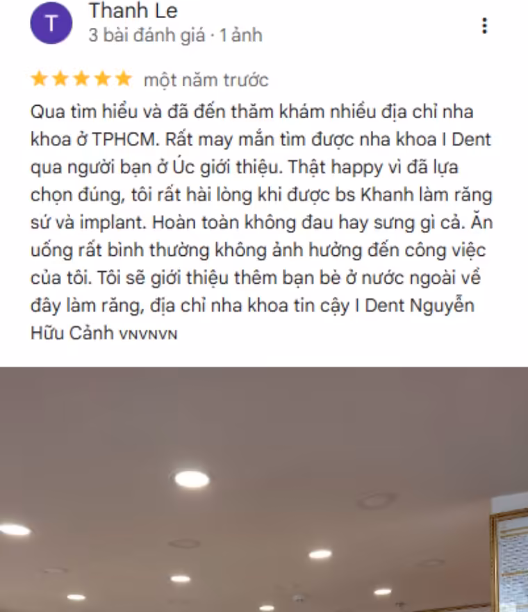 review bệnh nhân đã làm răng sứ
