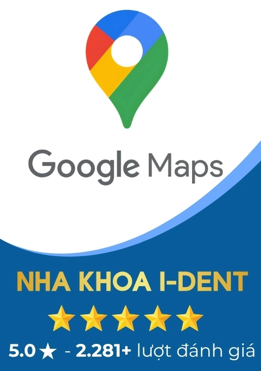 Nha khoa I-Dent nhận 5 sao từ khách hàng trên Google Maps