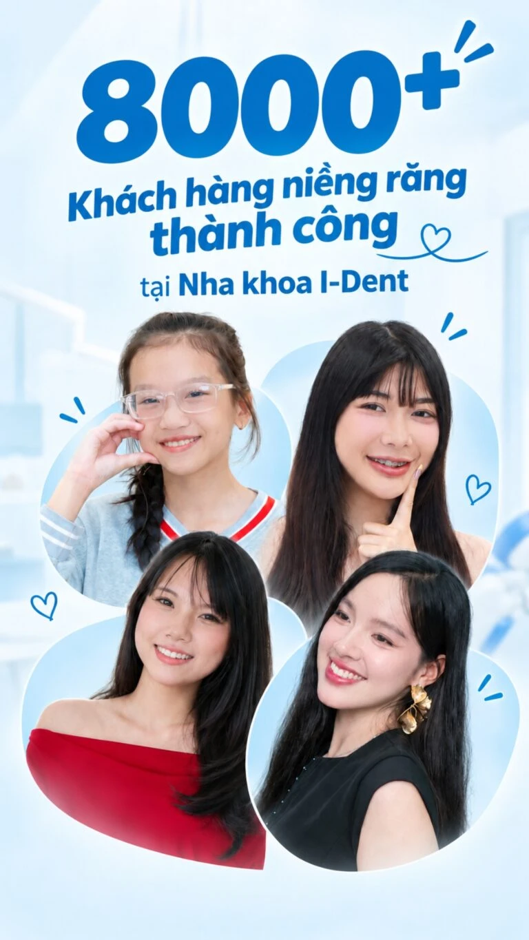 Khách hàng niềng răng tại Nha khoa I-Dent