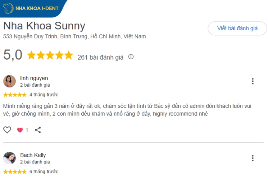 nha khoa quận 2 đánh giá cao