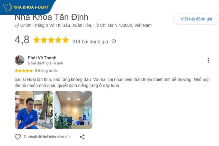 nha khoa quận 3 chi phí hợp lý