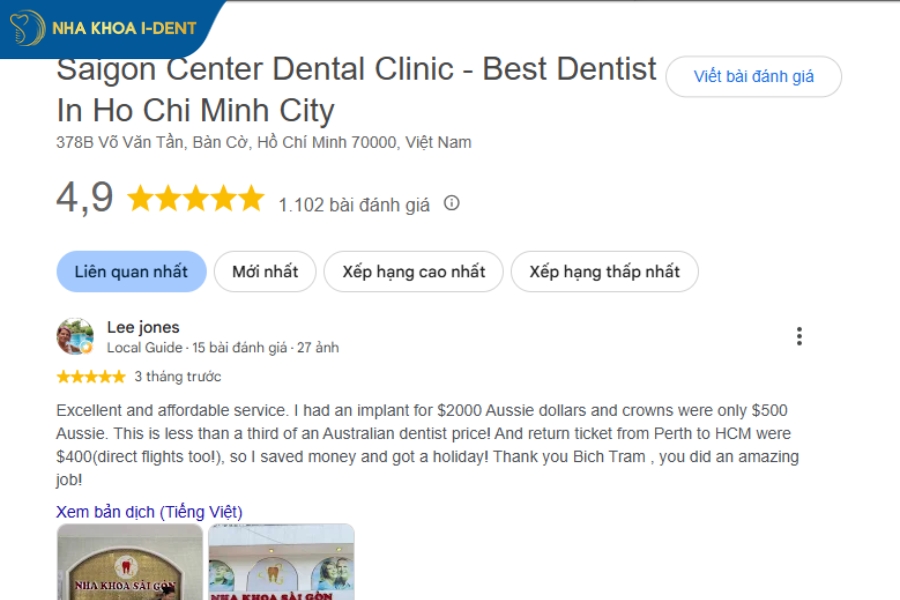 nha khoa quận 3 review tốt