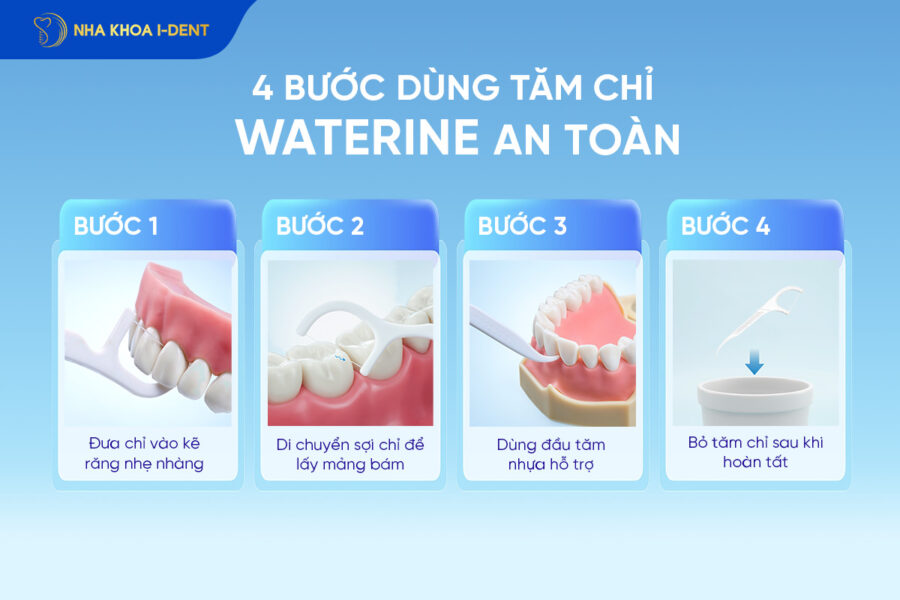 review tăm chỉ nha khoa waterine
