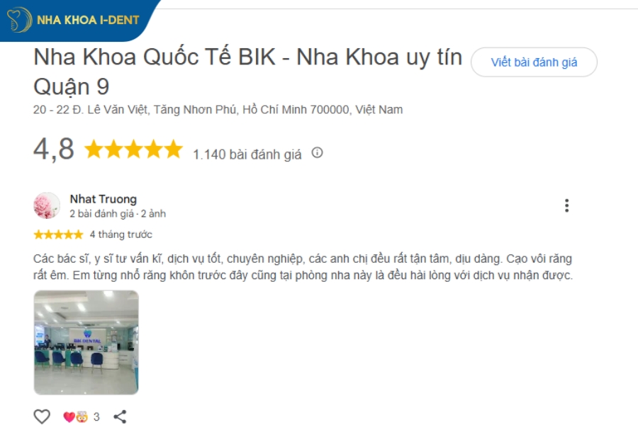 nha khoa quận 9 uy tín chất lượng