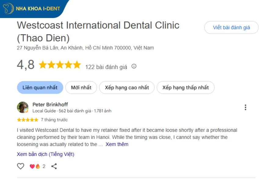 nha khoa quốc tế chi phí hợp lý