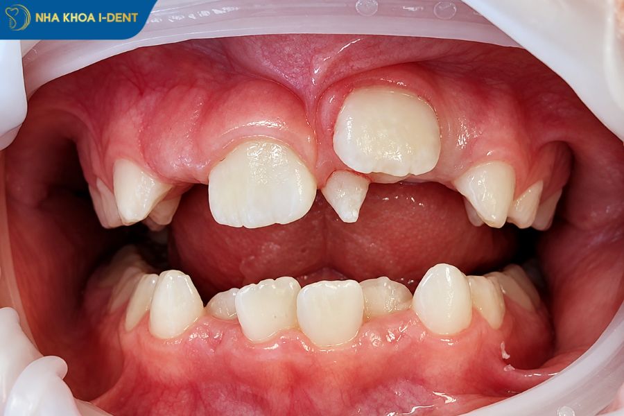 răng mọc ngược lên lợi